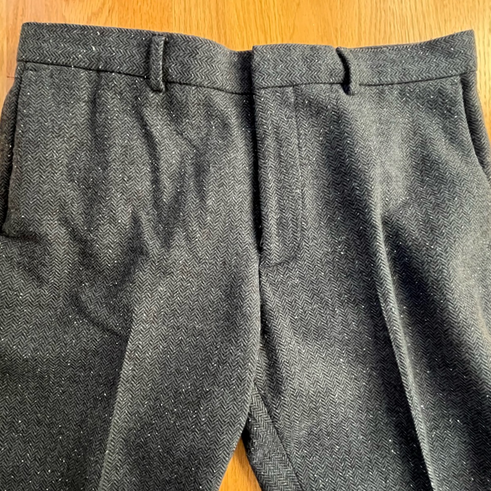 Club Monaco Sutton Slim Fit Wool Pants Grey/Navy